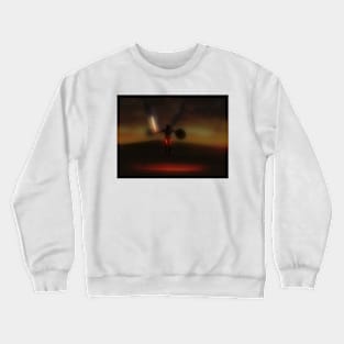 Archangel Michael Our Protector--Through the Darkness Crewneck Sweatshirt